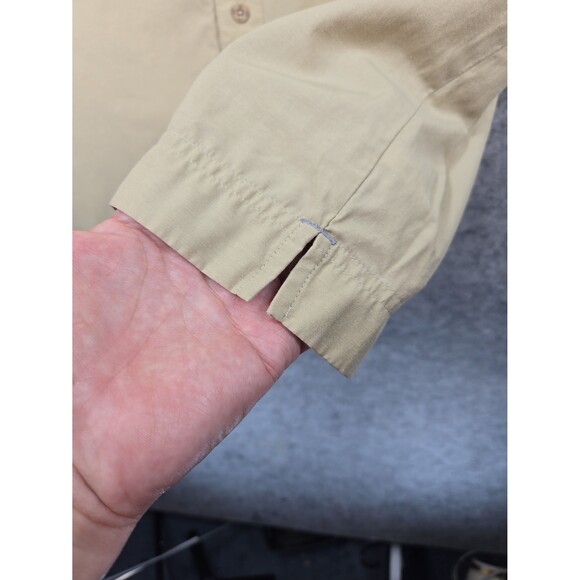 Under Armour All Seasons Gear Short Sleeve Button Up Shirt Men's XL Tan Vented - Picture 5 of 12